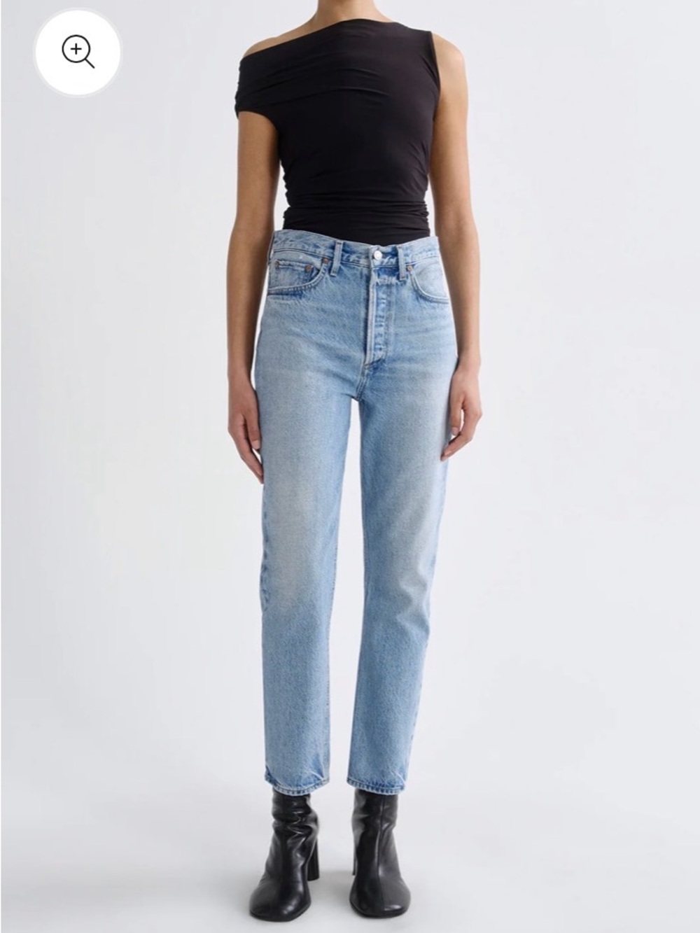 AGOLDE • High-Rise Straight Light Blue Women’s Jeans